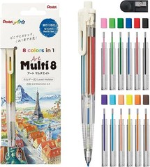 Pentel Mechanical Pencil Set with Lead Refills – 8-Piece Multi Set Japan