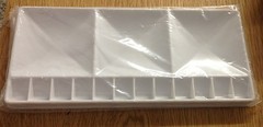 72 Eldajon Acrylic Watercolor Paint Palette 3 Basin 12 Wells 5-1/2″ x 12″ tray