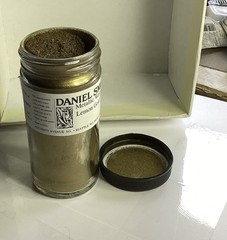 Daniel Smith Metallic Watercolor Lemon Gold Powder 4Oz Bottle, New Old Stock