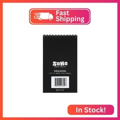 SoHo Urban Artist Softcover Drawing Pad – 4″x6″ – 92 lbs/150gsm, Mixed Media, 24