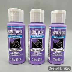 Plaid Homefront Satin Interior Acrylic Craft Paint Violet Fields Purple 2oz 59ml