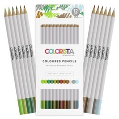 SPECTRUM NOIR – COLORISTA COLOURED PENCILS – NATURAL LANDSCAPE- BLENDABLE COLOUR