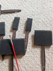 Foam and Brush Craft Paint Brush Set – Various Sizes