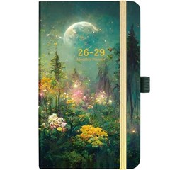2026-2029 Pocket Planner – 3 Year Monthly Planner, July 2026 – June 2029, Green