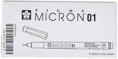 50150 Micron Pen, 01-0.25mm Tip, Black Ink, Box of 12 Pens