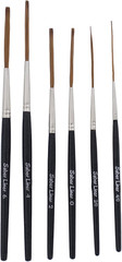 AMVD-SL-SET Von Dago Saber Liner Set of 6 Pinstriping Brushes Sizes 4/0-6