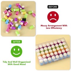 40 PCS Finger Sponge Dauber Storage Case Soft Head Painting Stenciling Art