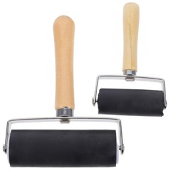 2 Pcs Roller for Diy Use Ink Printmaking Craft Floor Vinyl Flooring