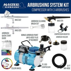 Master Airbrush Kit Cool Runner II Dual Fan
