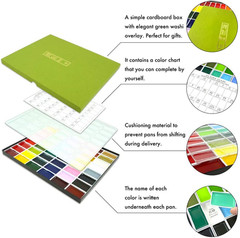 GANSAI TAMBI Watercolor Paint Set 48 Colors, Professional-Quality Art Supplies f