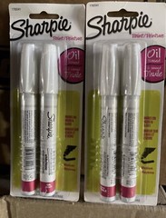 4-Pack White Tire Ink Permanent Marker Car Tread Lettering Paint Pen Waterproof