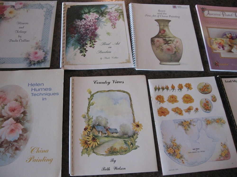 LOT OF 8 china painting books Helen Humes Beth Watson Sonie Ames Dorothy Kamm