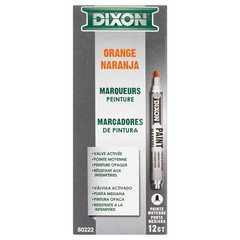 Dixon Paint Markers, Medium Tip, Box of 12 12 Count (Pack 1), Orange