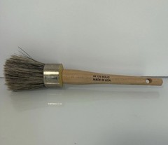 Hog hair round glue brush number eight wood handle 170 solo USA