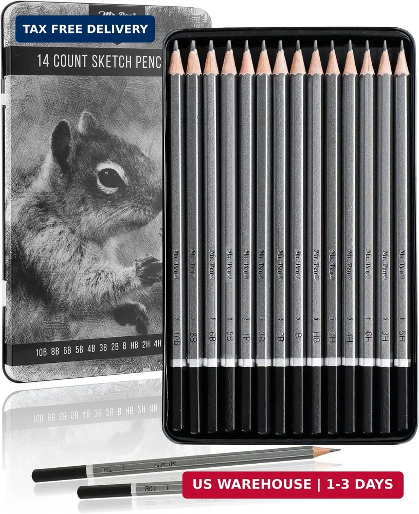 Mr. Pen- Sketch Pencils for Drawing, 14 Pack