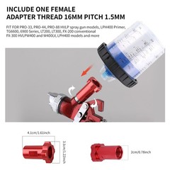 HVLP Paint Sprayer Mixing Cups – 20oz (600ML) Disposable Kit with 50 Lids for Au