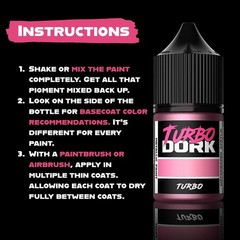 Turbo Dork Black Ice Acrylic Paint 0.74 Fl Oz Metallic for Miniatures and Crafts