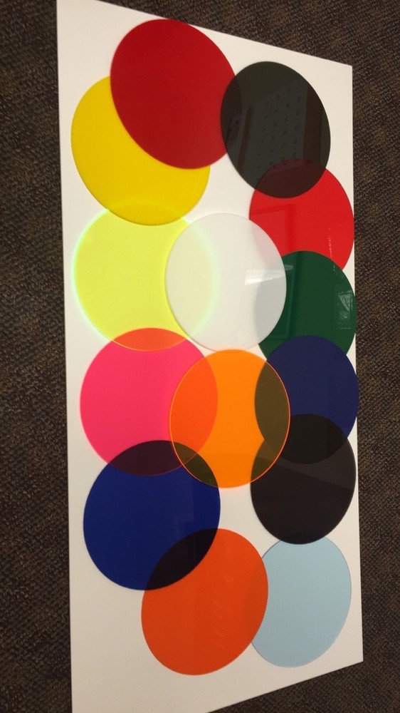 TRANSPARENT Acrylic Plexiglass 1/8″ Plastic Sheet Circles Rounds