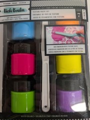 Vicki Boutin Texture Paste Set 6 Colors with Palette Knife 1.35oz Each 240mL