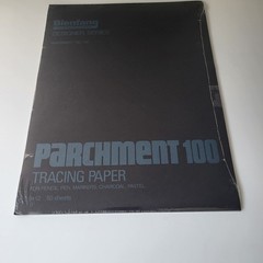 Bienfang Commercial Arts Parchment 100 Tracing Paper (2) 50 Sheets 9×12″ Unused