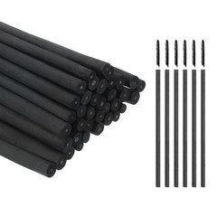 Willow Charcoal Sticks, 2-4mm Willow Charcoal Pencils(Black, Pack of 50)