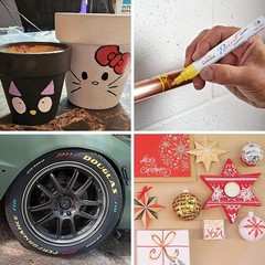 Quick-Dry Waterproof Paint Pens Set – 6 Colors for Multi-Surface Creativity