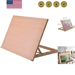 Extra Large 5-Position Wood Drafting Table Easel Drawing and Sketching Board,…