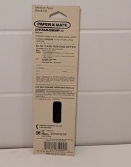 NEW Vintage Paper Mate Dynagrip RT30 Ball Pen Medium Point Black Ink Two Heart