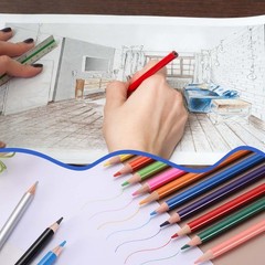 15PCS Colored Pencils Set, Wooden Oil Based Colored Drawing Pencil, Coffee