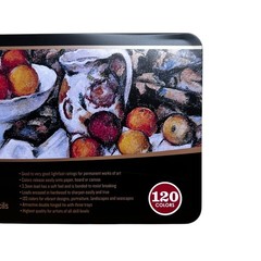 Cezanne 120 Colored Pencil Set – Superior Artist Quality Blendable Art Tin NEW