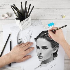 Lapices De Dibujo Juego De 14 (B – 12B) Lapices De Dibujo Para Dibujo, Sombre…