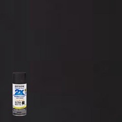 Rust-Oleum 331182 Touch 2X Ultra Matte Black Spray Paint 12 oz. (Pack of 6)