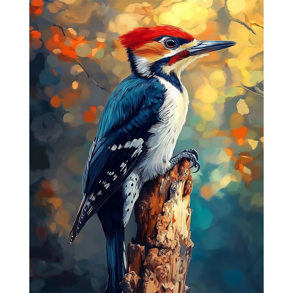 Natuyalo Bird Paint by Numbers Kit for Adults Beginner 16×20 inches, PIC-09