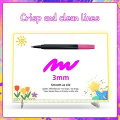 12-Color Liquid Markers for Led Note Board, Compatible with Light Up Drawing Boa