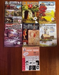 Lot of 19 Vintage How To Draw & Paint Instructional Art Books Walter Foster