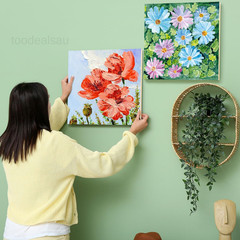 8 Pack Wood Panels 12 x 12 Inch Wooden 12 x 12 Inch, Light