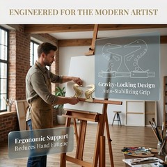 2Pcs Adjustable Artist Hand Support Bridge for Painting & Drawing
