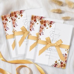 100 PCS Wildflowers PreFolded Vellum Jackets 130gsm For 5×7 Inch Card Wrap