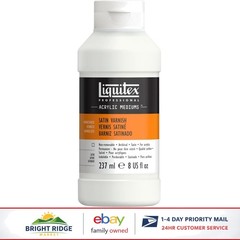 Flexible Satin Varnish, 237ml Bottle for Acrylic Painting Protection and Finish