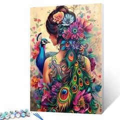 Tucocoo Woman’s Side Face Painting by 16”x20”(Frameless), Artwork-10