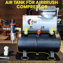 3L Airbrush Tank Kit w/ Adapters – DIY Airbrush Compressor