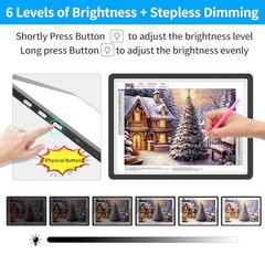 Rechargeable A3 Light Pad with Carry Bag for Diamond A3 with Bag Black