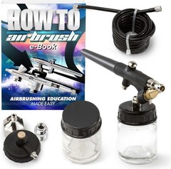 Single-Action 22cc Siphon-Feed Airbrush Set – .8mm Nozzle
