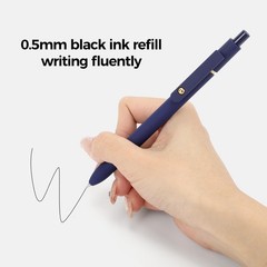 12 Pcs Fine Point Gel Pens – 0.5mm Quick Dry Black Ink, Smooth Writing, Cute Sch