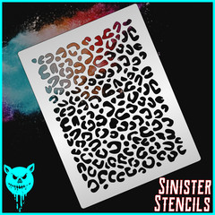 Airbrush Paint Stencil – Pathera Hunt 12 mil Mylar Stencil