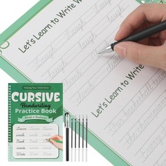 Grooved Cursive Handwriting Workbook Reusable Handwriting Practice Copybooks …
