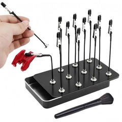 Oruiiju Metal Painting Stand Base Holder with 12 6.5 X 4 X 0.83 Inches, Black