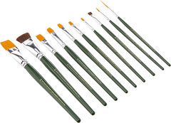Folkart One Stroke One Stroke Brush Set, 1059 (10-Pack),Small