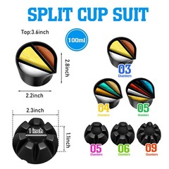 6 Pieces Pour Painting Supplies Split Cups for Paint Pouring Acrylic Silicone…