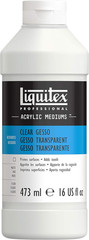 Professional Gesso Surface Prep Medium, 473Ml (16-Oz), Clear